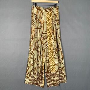 Etici Womens Wide Leg Pants Size Large Made In Italy High Waist Artsy Boho